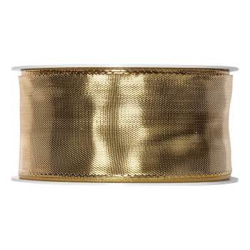 "Geschenkband „Uni“ Gold Metallic 40mm