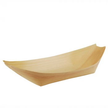 Fingerfood-Schalen aus Holz "pure", 25 x 10 cm "Schiffchen"