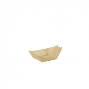 Fingerfood-Schalen, Holz "pure" 8,5 x 5,5 cm "Schiffchen"