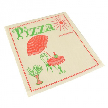 Snacktaschen für Pizza, Pergamin 30 x 30 cm "Cafeteria" fettdicht