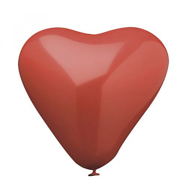 Herzluftballons, groß rot Ø 26 cm "Heart"