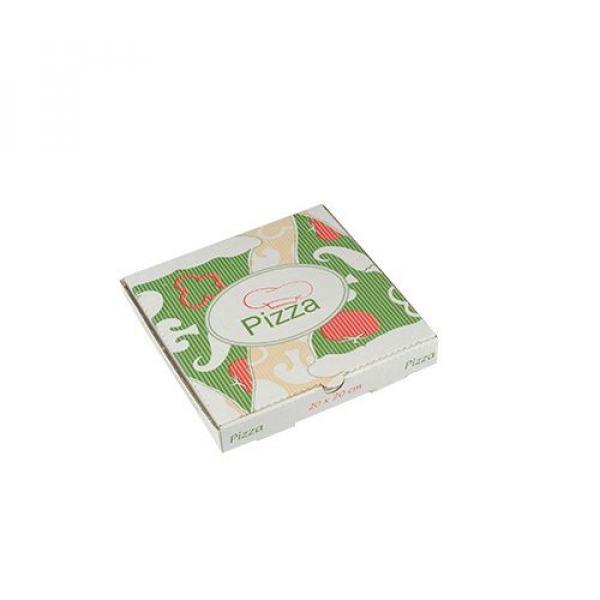 Pizzakartons, Cellulose "pure" eckig 20 x 20 x 3 cm