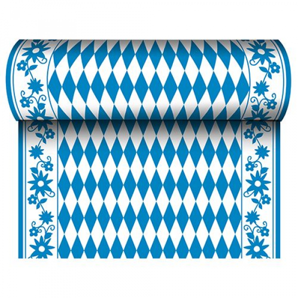 Tischläufer aus Airlaid, stoffähnlich 24 m x 40 cm "Bayrisch Blau"