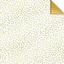 Geschenkpapier „Dots“ Creme/Gold, zweiseitig