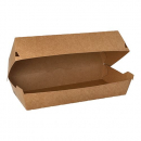 Baguetteboxen, Pappe "pure" 23,5 x 12 cm braun "100% Fair" groß