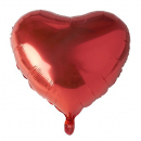 Folienluftballon "Herz" Ø 45 cm rot