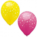 Luftballons mit Sternen Ø 29 cm farbig sortiert "Stars"