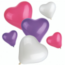 Herzluftballons, klein + mittel, farbig sortiert "Heart"
