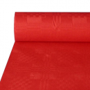 Papiertischdecke, rot mit Damastprägung 50 x 1 m
