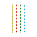 Shake-Halme, Papier  Ø 8 mm · 21 cm farbig sortiert "Stripes"